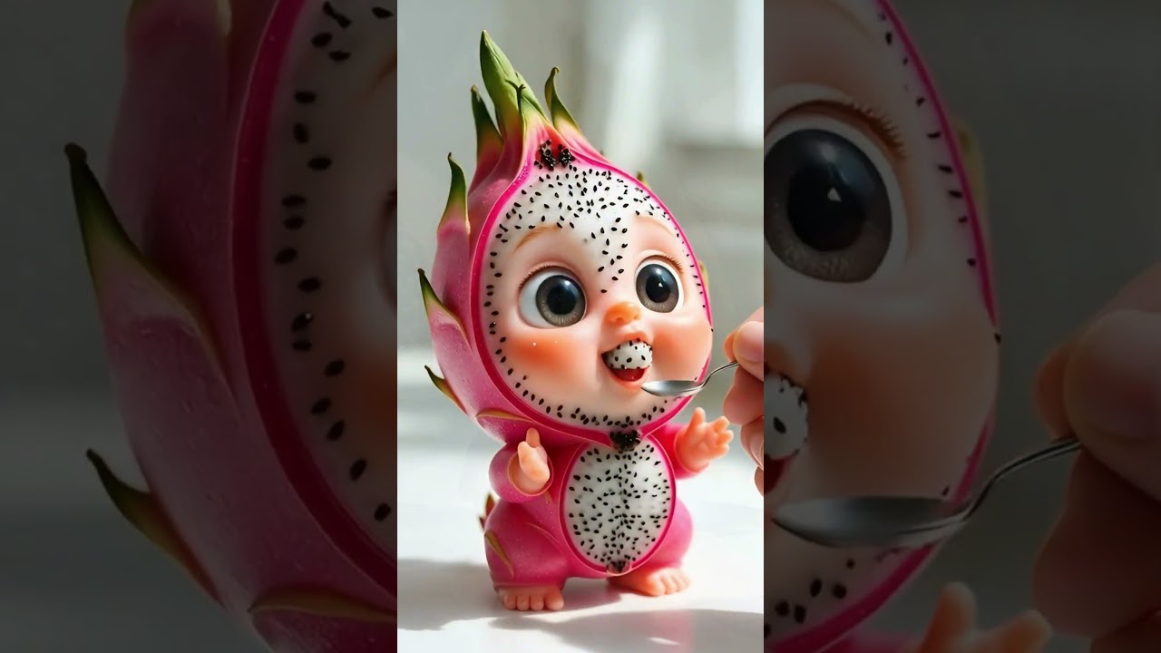Cute Fruit Babies Eating Fruits 🧡🥝