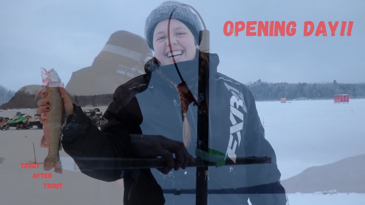 Opening Day of ICE Fishing for Brook Trout!!