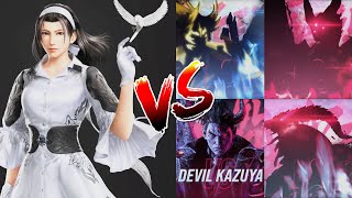 Tekken 8 - Jun Kazama vs All Final Bosses