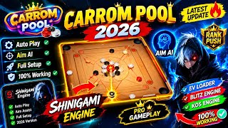 🔥 CARROM POOL 2026 🎯 | SHINIGAMI ENGINE SETUP & AIM AI GAMEPLA | #SHINIGAMIHACK screenshot 3