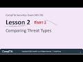 CompTIA Security + Part 2 Module 2 Comparing Threat Types