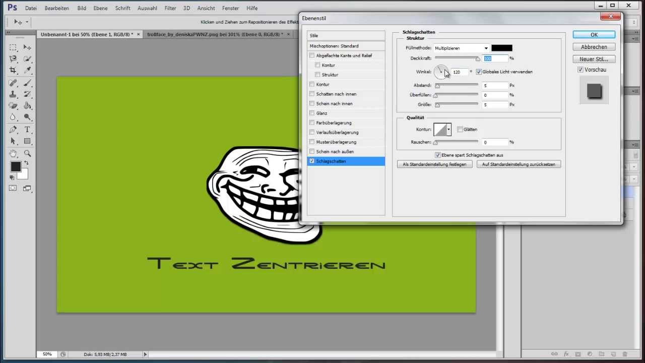 CS 6 Texte & Bilder zentrieren Tutorial German HD