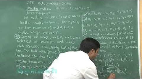JEE-Advanced 2015 Paper-2 Solution-Maths Video [Q. 59-60] By Aakash