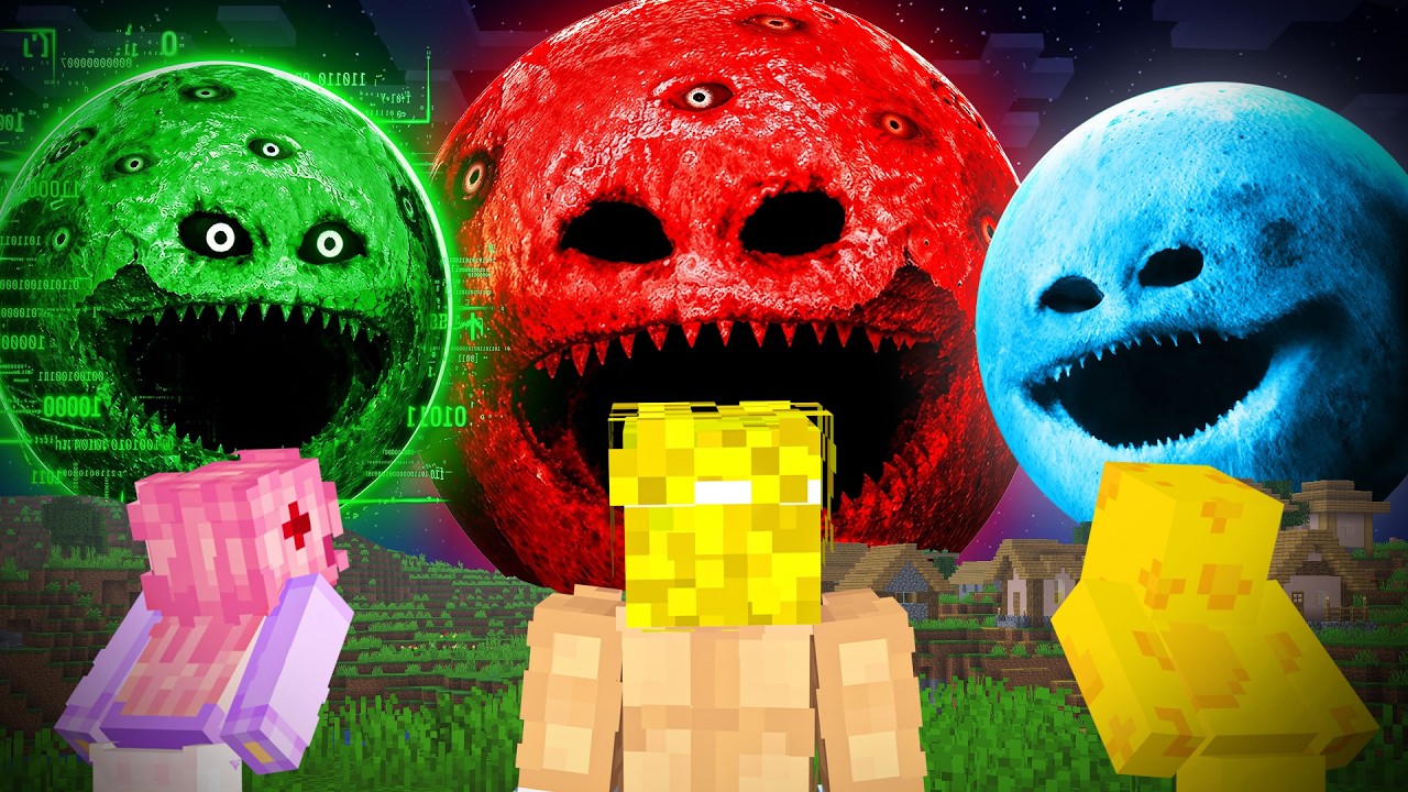 Sobreviví a Todas Las LUNAS DEVORAMUNDOS de Minecraft...