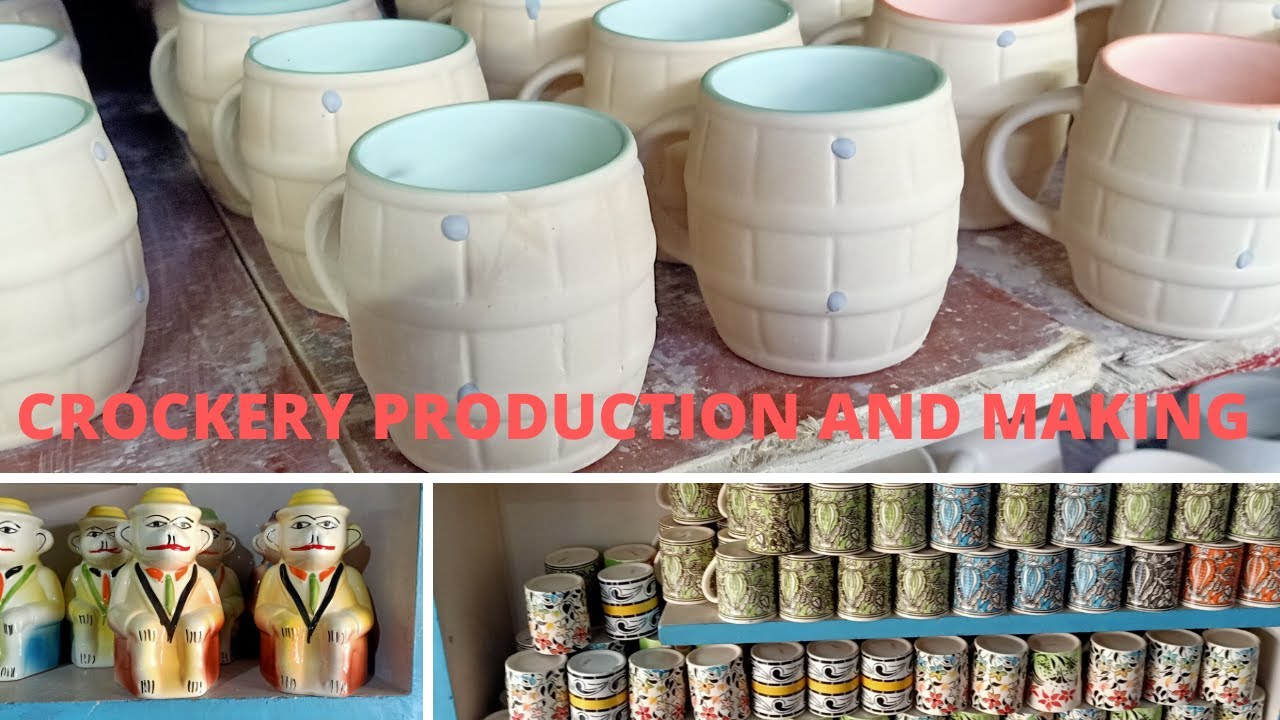 KHURJA CROCKERY MAKING CROCKERY PRODUCTION BONE CHINA CROCKERY