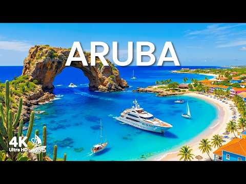 Aruba 4K Drone Footage | Aruba’s Turquoise Caribbean Shores & Stunning Beaches