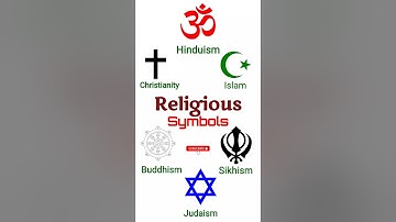 Religious Symbols। #religion #dharma #trending #viral #hindu #muslim #knowledge #christian #jainism