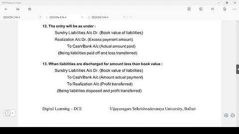 SESSION 4   FA II ACCOUNTING ENTRIES IN THE BOOKS OF DISSOLVING FIRM
