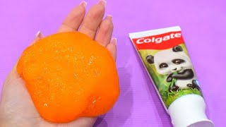 SLIME SANS COLLE avec du DENTIFRICE ?! 😍 SLIME WITHOUT GLUE !! 💦