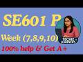 SE601 Practical Lecture Week (7,8,9,10) || Easy way for 100% Understanding || Final Term Preparation