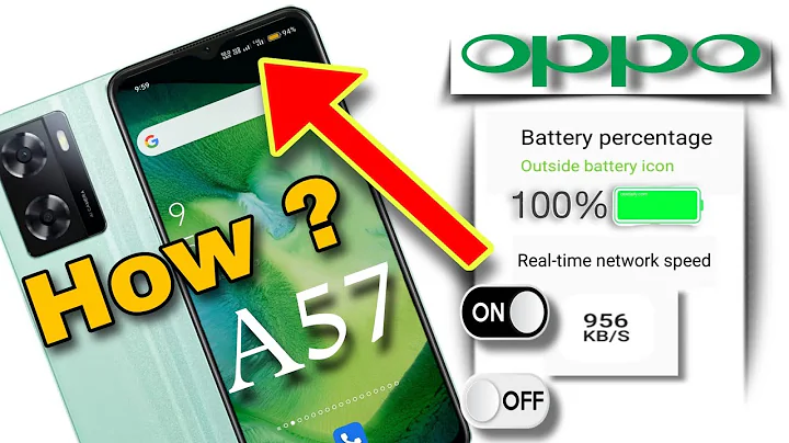 Oppo A57 how to show battery percentage