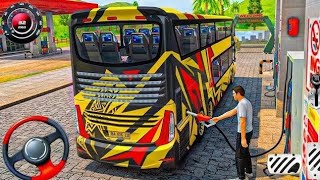 😱リアルバス運転ゲーム：給油所での停車＆リアルなバスシミュレーター・ゲームプレイ 2026 🚍 超高画質 screenshot 2