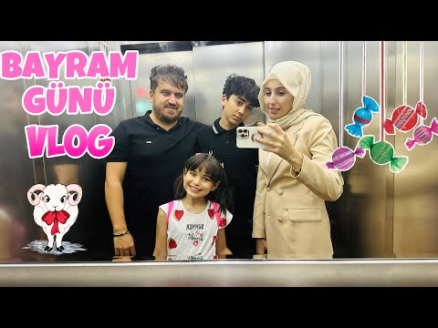 BAYRAM GÜNÜ VLOG !! BAYRAM GEZMESİ VE ŞEKER TOPLADIK !!