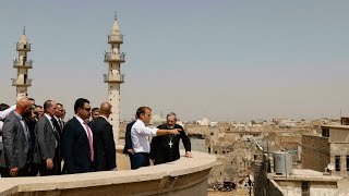 À Mossoul, Emmanuel Macron appelle au respect des communautés en Irak • FRANCE 24