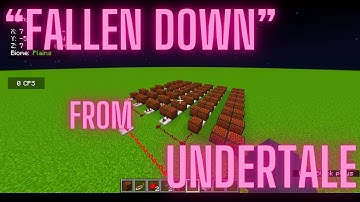 “Fallen down” from Undertale in Minecraft | Minecraft build