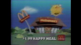 Magical McDonald's Happy Meal $1.99 All Summer Long Vintage 90s Commercial (1990)