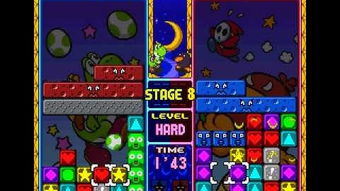 Tetris Attack No Continues (super hard) -stage 8-