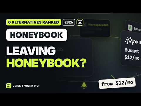 Video thumbnail: Best HoneyBook Alternatives 2026: 6 Apps Like HoneyBook, Ranked (+ Our #1 Pick)