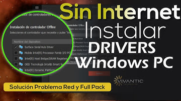 5 Pasos: Instalar Drivers Windows PC sin INTERNET | GUIA Full + Solución a problemas de red