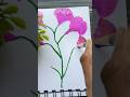 Watch THIS flower bloom in ONE stroke 💥 #OneStrokePainting#FloralArt#FlowerPainting #painting #short