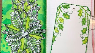 Day By Day Dylusions Dyalog Art Journal Christmas 2025 Day 20