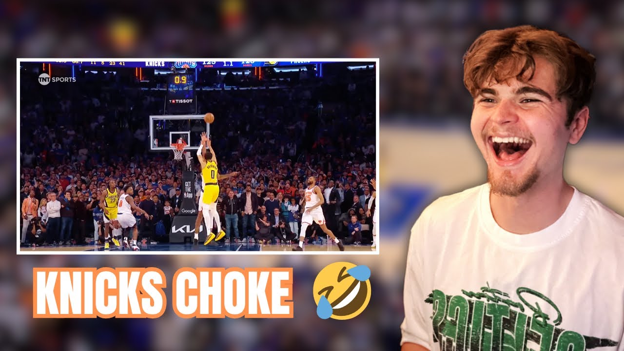 Salty Celtics Fan Watches Knicks MELTDOWN vs Pacers