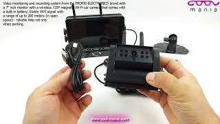 WiFi reversing car set - magnet + battery 6700mAh AHD HD camera + 7