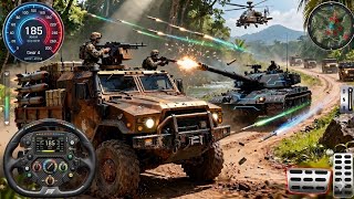 US Offroad Army Truck Driving 3D - Army Truck Driving Cargo Games screenshot 2