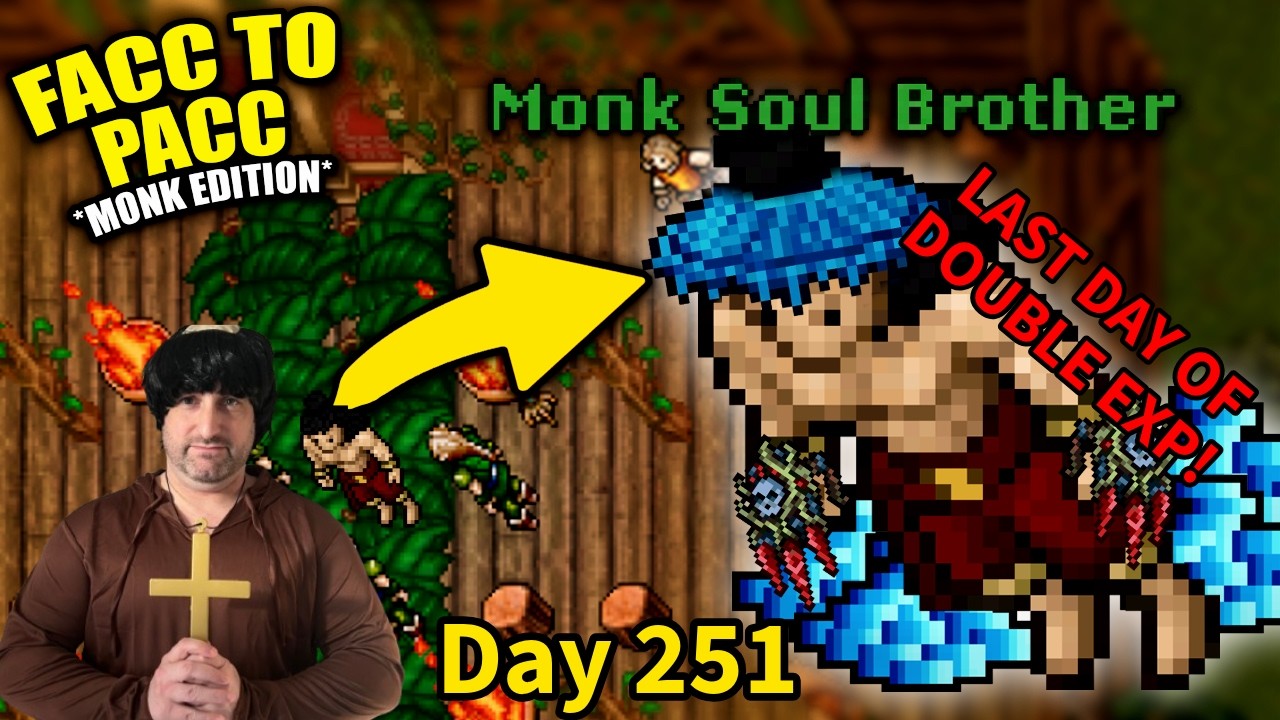 Monk Free Account to Premium Challenge Day 251 (LAST DAY OF DOUBLE EXP!)