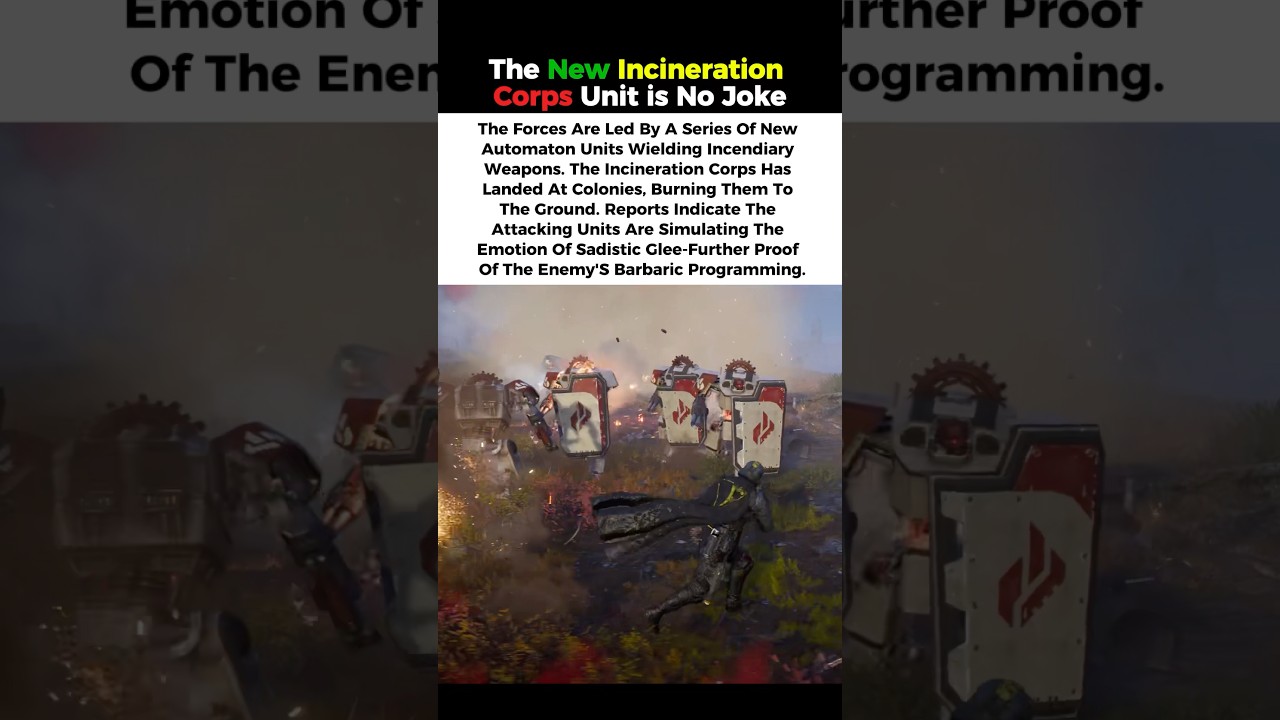 The New Incineration Corps Unit is No Joke - Helldivers 2