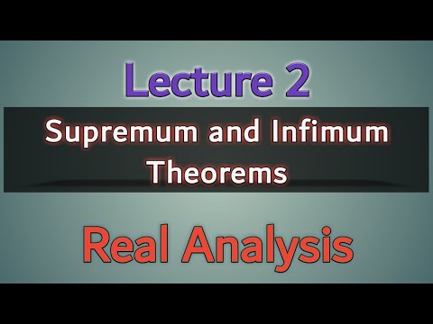 Supremum and Infimum