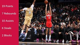 Reed Sheppard vs Wizards Mar 2, 2026 Full Play - 19 Points, 10 Assists, 6 Steals, 2 Blocks!