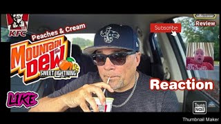 Reaction to KFC® Mtn Dew® Peaches & Cream Sweet Lightning Review! 🍑🥛🗲 | KFC® Exclusive!