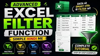 🚀 Excel FILTER Function | Complete Tutorial for Beginners | Easy Examples