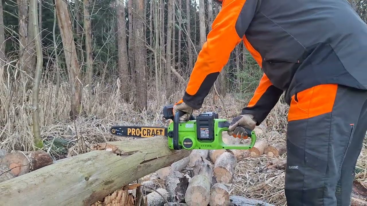 Aku PILA PRO-CRAFT PCA42/2 2x20V 🌲👍🔥 Cordless chainsaw Procraft BATTERY POWERED 