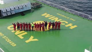 Hospital ship Global Mercy on sea trials