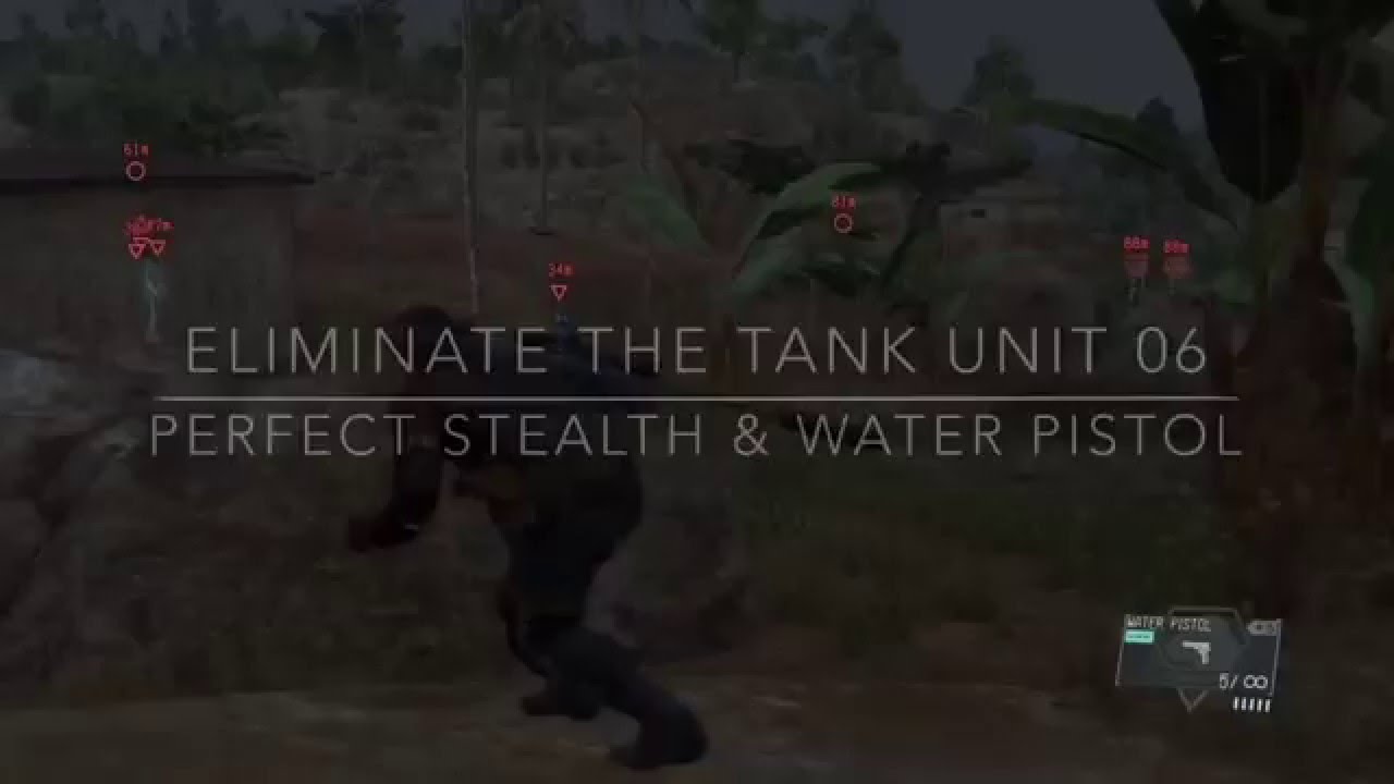 MGSV Side Ops Eliminate the Tank Unit 6 Perfect Stealth & No Weapons