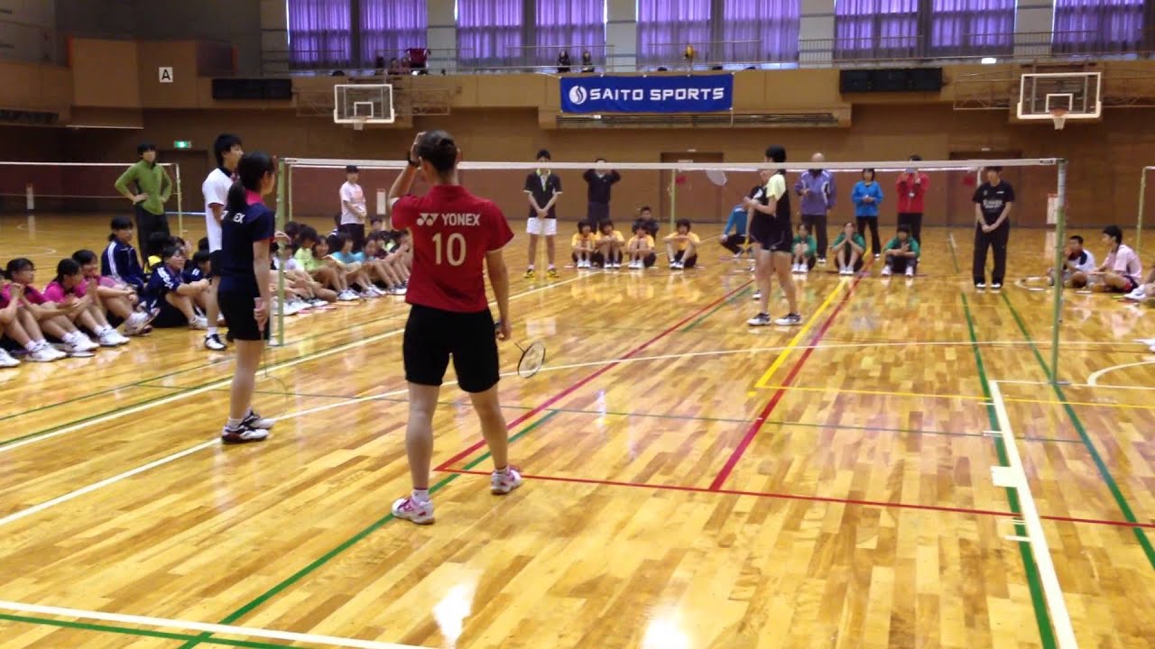 サイトウスポーツ　１０/１９バドミントン講習会　ダブルスデモゲーム