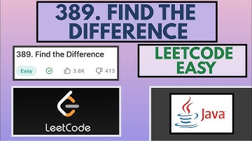 Leetcode | 389. Find the difference | Easy | Java Solution