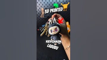 3D-geprinte kleine Labubu-sleutelhanger in twee kleuren #howto #3dprinting