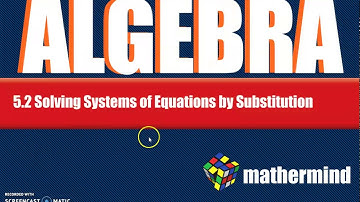 BIM Algebra 5-2 solving systems of linear equations by substitution