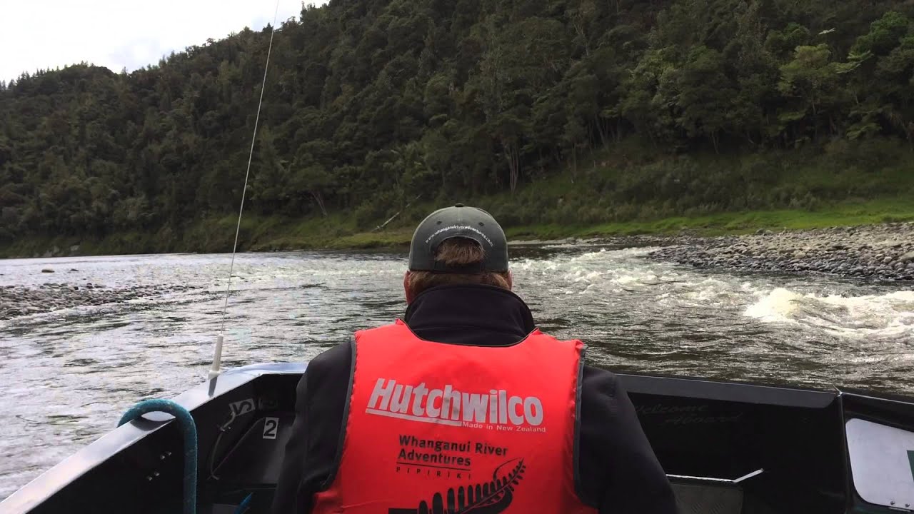 53 km/h Jet boat over de Whanganui River