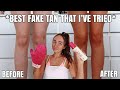 Testing COCO AND EVE dark tan 2021 ad | fake tan routine | Annie Jones