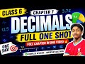 Class 6 Maths Chapter 7 Decimal full one shot lecture 🔥☠️