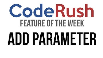 CodeRush FotW: Add Parameter