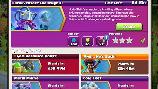 How to Complete Clashiversary Challenge #1 Event in Clash of Clans