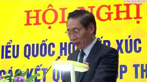 Đoàn đại biểu Quốc hội thành phố Hà Nội tiếp xúc cử tri tại huyện Thạch Thất