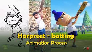Harpreet- Batting | Animation Process | Return Of The Jungle | Vaibhav Kumaresh 