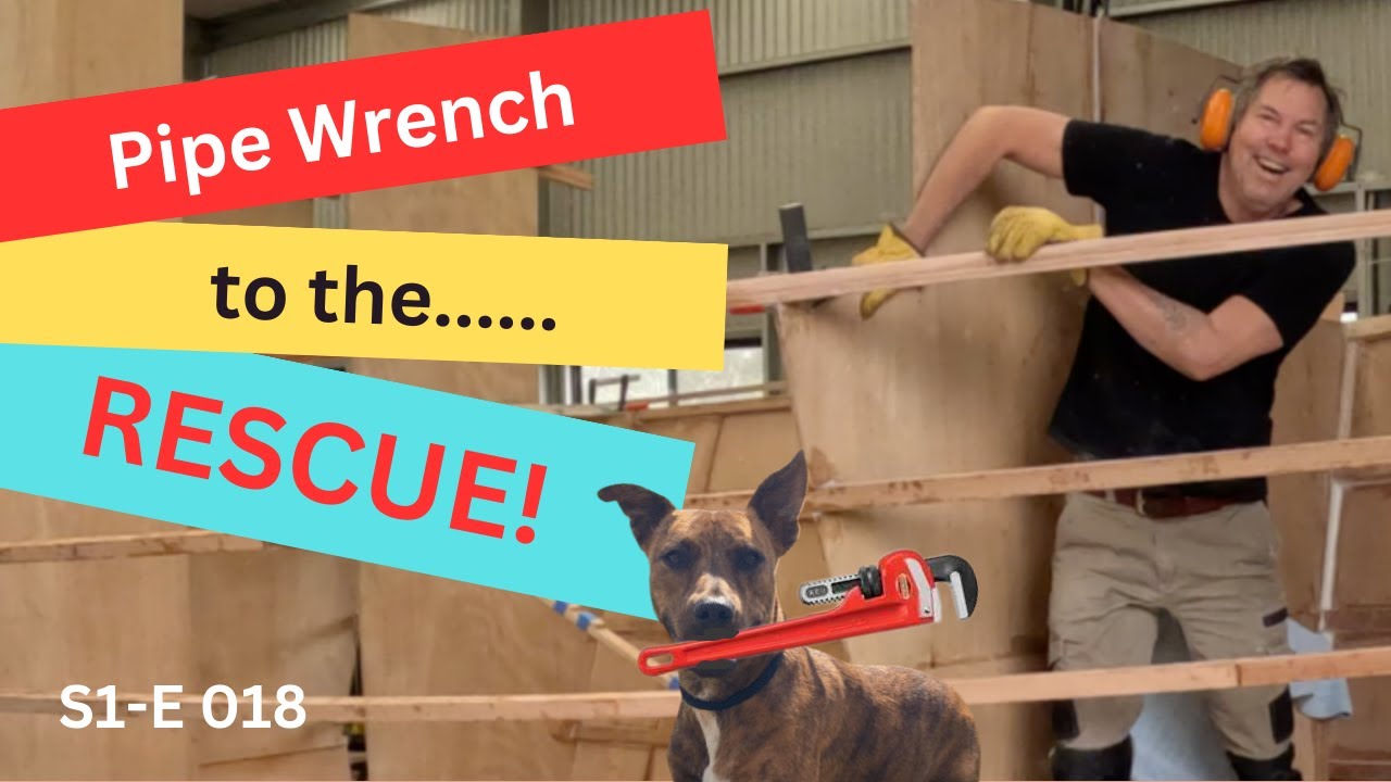 Boat Building Pipe Wrench to the RESCUE Building Dragonfly E 18