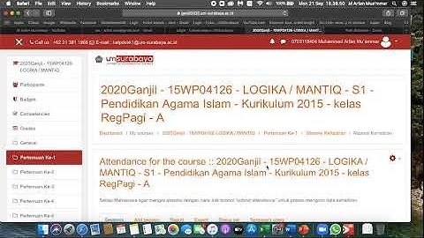 Cara Membuat Absensi Kehadiran (Attendance) di E-Learning | Tutorial dan Trik | Moodle